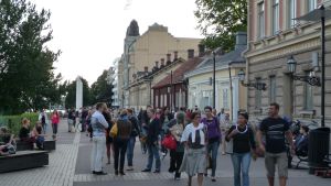 År 2029 Åbo fyller 800 år. Här en arkivbild från Konstens natt 2009. Konstens natt 2009