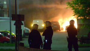 I maj 2013 antändes över 100 bilar i upploppen i Husby i Stockholm. Upplopp i Stockholmsförorten Husby