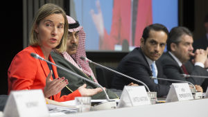 EU:s utrikeschef Frederica Mogherini fördömde attacken. Federica Mogherini EU:s utrikeschef