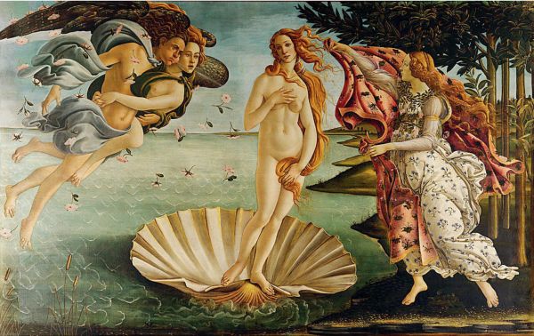 Yo-kokeen kuva: Venuksen syntymä, Sandro Botticelli