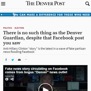 Kuvakaappaus The Denver Post -verkkolehden jutusta.
