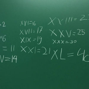 Matematikuppgifter i skolan.