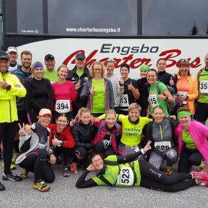 Alla deltagare i Team MyMax kom i mål i Höga Kusten Trail.