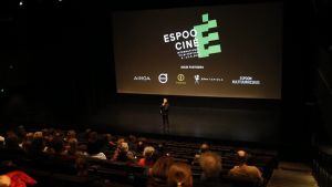 Espoo Ciné 2018 - öppningsdagen. Bild ur filmsal under öppningsdagen av Espoo Ciné 2018.