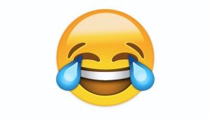 Den skrattande emojin med tårar i ögonen valdes till årets ord 2015 av Oxford dictionaries. En skrattande smiley med tårar i ögonen.