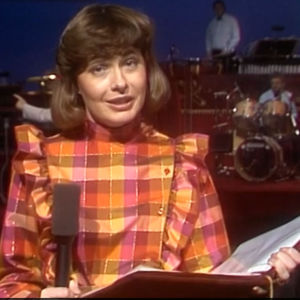 Maria Valkama oli yksi viisukarsintojen juontajista 1980-luvulla Maria Valkama juontaa euroviisukarsintaa