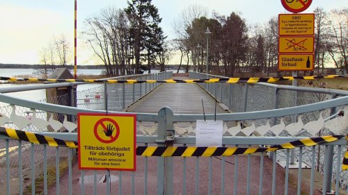 Warning of bird flu in Mariehamn.