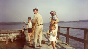 Laiturilla vuonna 1964. Kuva Josper Knutasin kotialbumista.