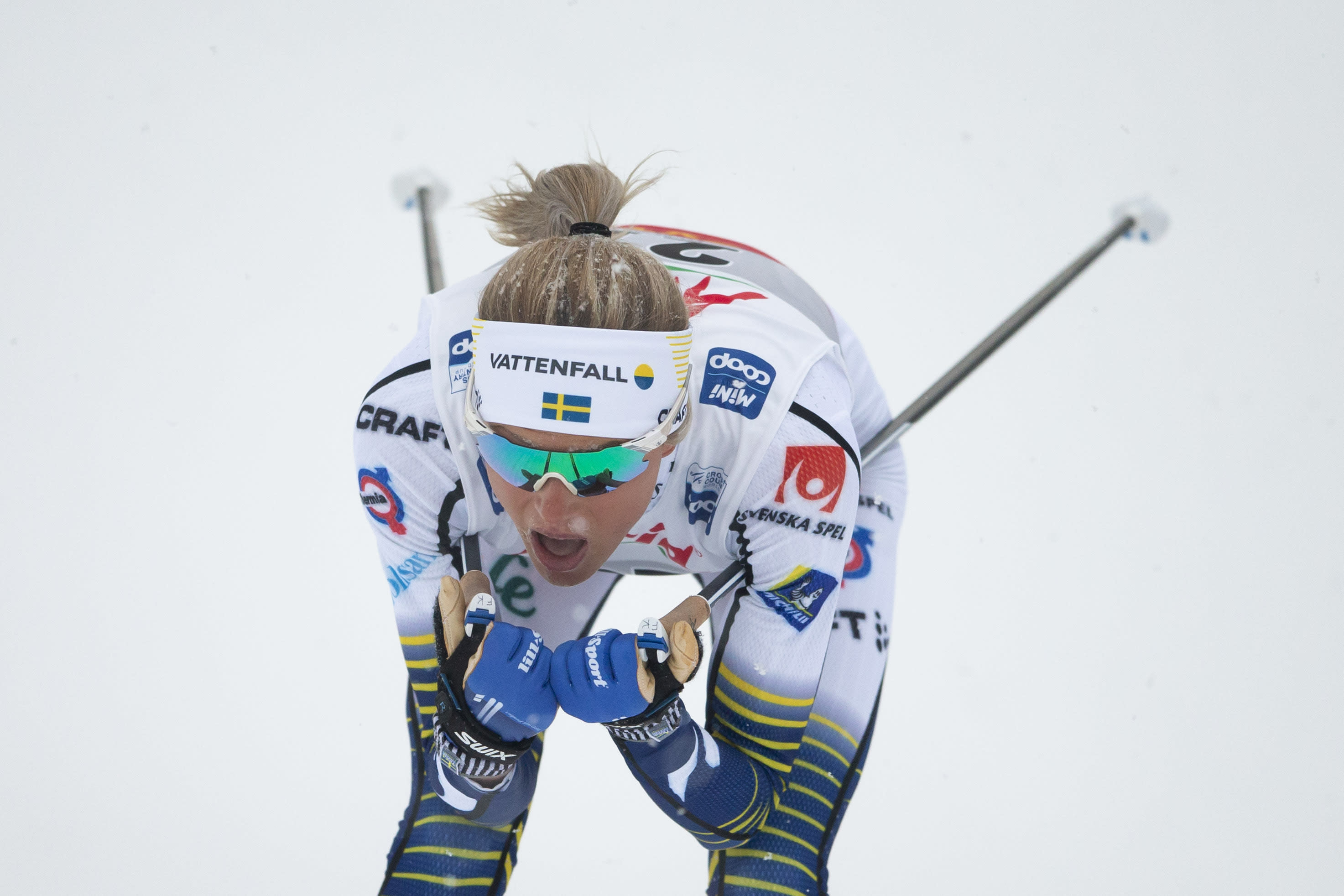 Tour de ski, damer 10 km, masstart (svenskt referat) Världscupen på
