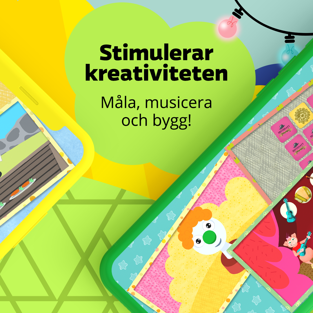 Stimulerar kreativiteten: måla, musicera och bygg!