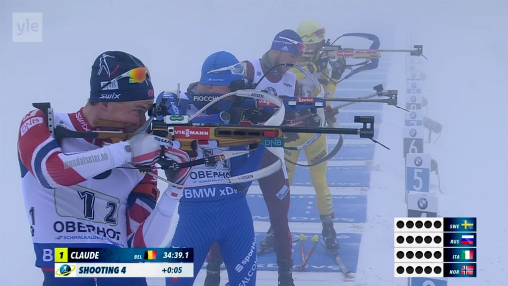 Varldscupen I Skidskytte Stafett Herrar Varldscupen I Skidskytte Tv Arenan Svenska Yle Fi