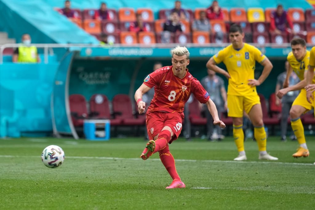 Pohjois-Makedonia kaventaa 1-2:een | Jalkapallon EURO 2020 ...