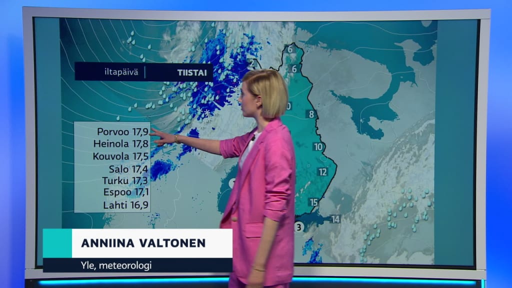 Saaennuste Klo 18 00 Saa Tv Areena Yle Fi