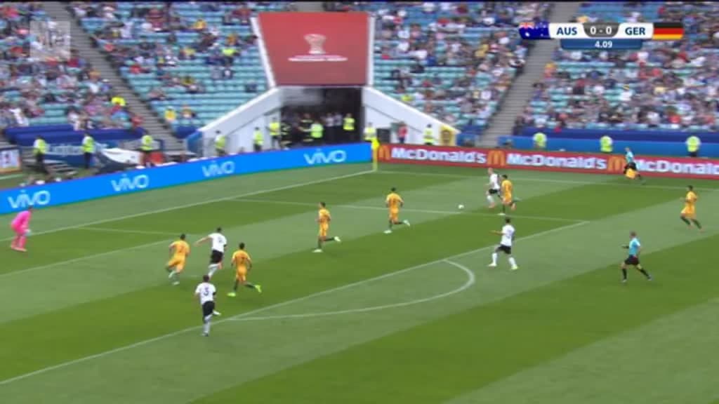Jalkapallon Fifa Confederations Cup 2017 Maalikooste Australia