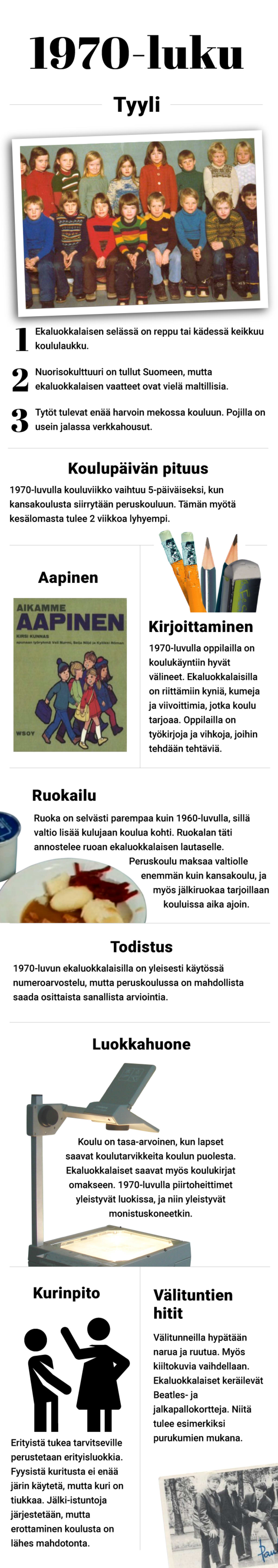 Muistatko, Millaista Oli Olla Ekaluokkalainen? Näin Suomalainen Koulu ...