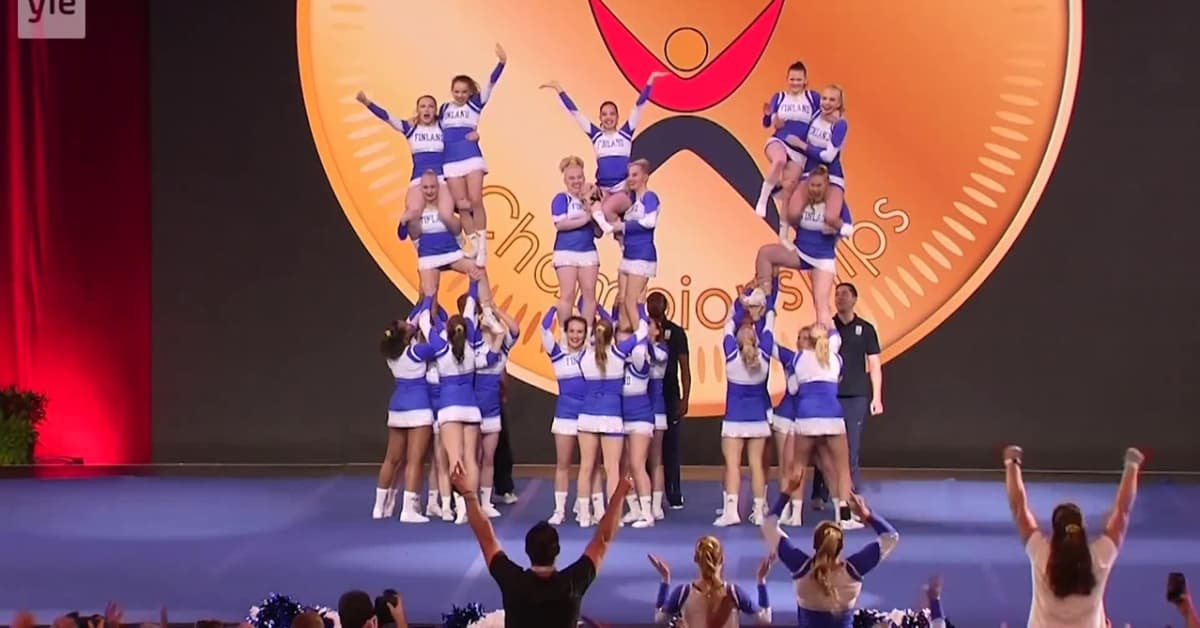 Watch Finland wins world cheerleading championship with highflying