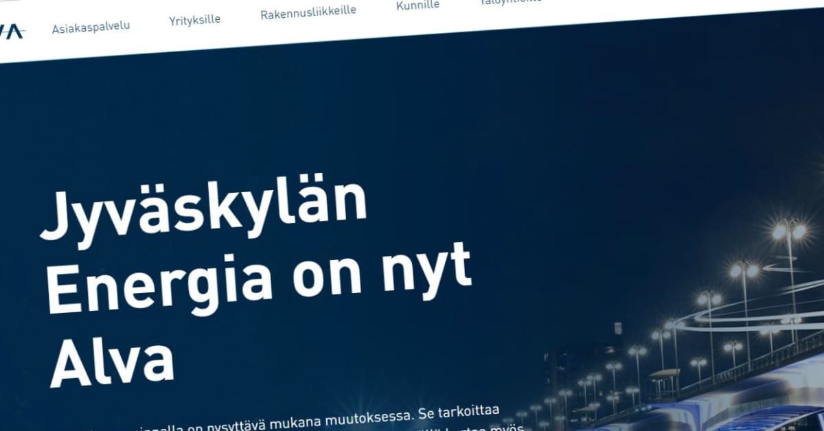 Jyväskylän Energia vaihtoi nimeä – Alva pyrkii valtakunnalliseksi | Yle  Uutiset