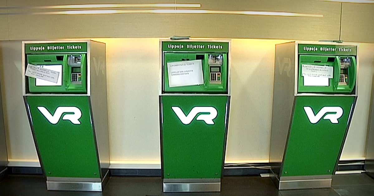 Билетные автоматы VR все еще не работают | Yle
