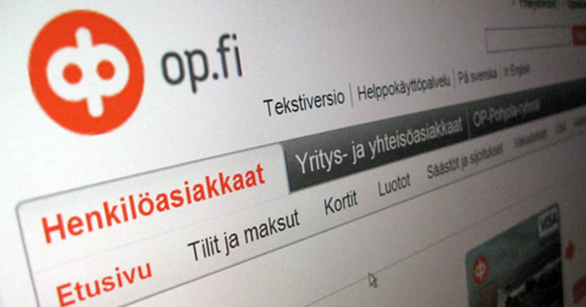 OP: Palvelunestoiskut ohi, verkkopankki toimii taas | Yle Uutiset