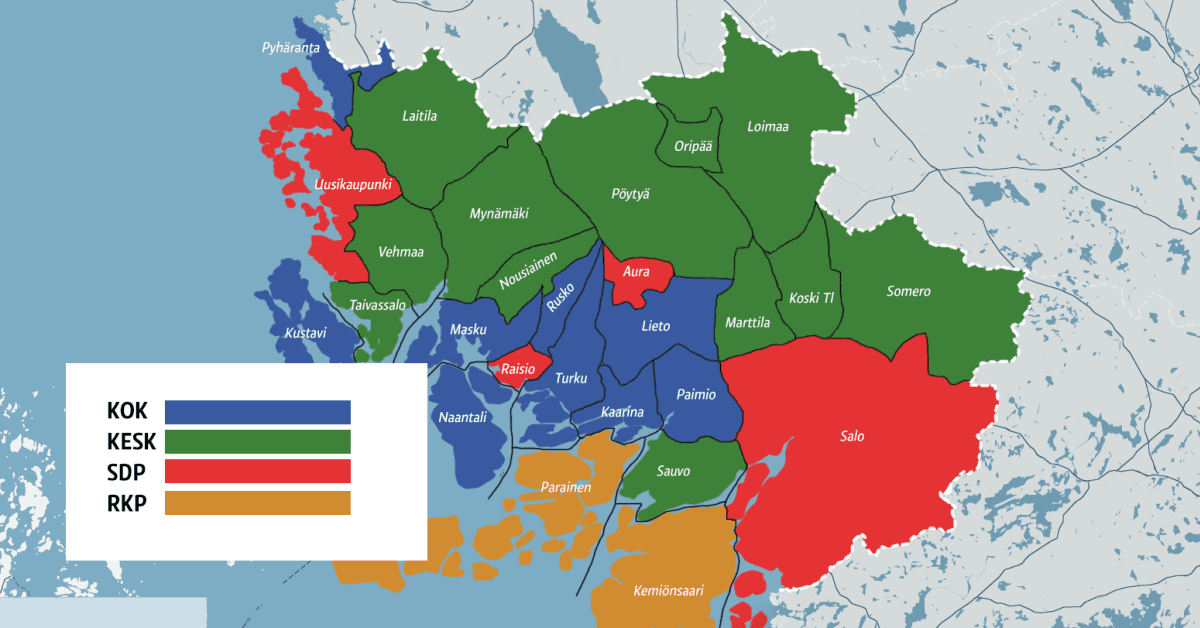 varsinais-suomen-vaalitulos-kartalla-kokoomus-pysyi-suurimpana