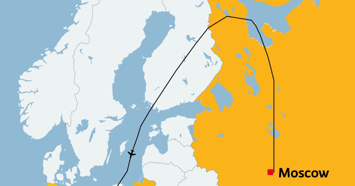 Russian cargo plane takes unexplained detour over Finland
