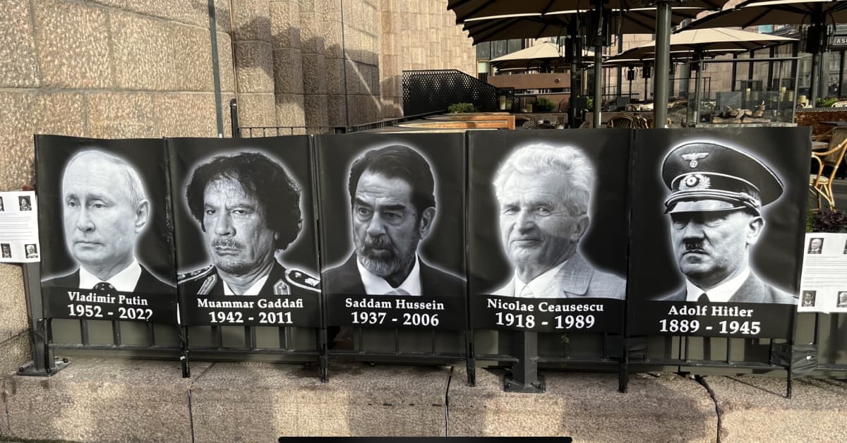 Poster Display Of Dictators Marks Putin s Birthday In Helsinki News 