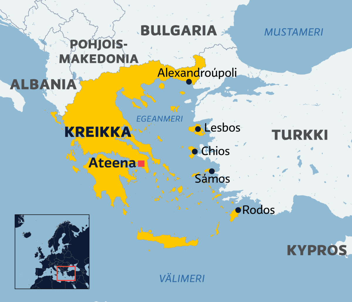 Analyysi: Kreikka on tottunut elämään Nato-kumppani Turkin julistamassa  sodan uhassa, mutta nyt naapurin provosointi on mennyt jo yli