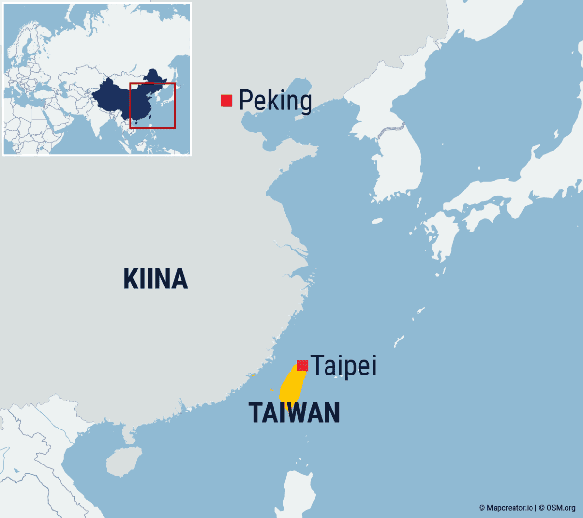 Taiwan sanoo kiinalaishävittäjien loukanneen ilmatilaansa | Yle Uutiset