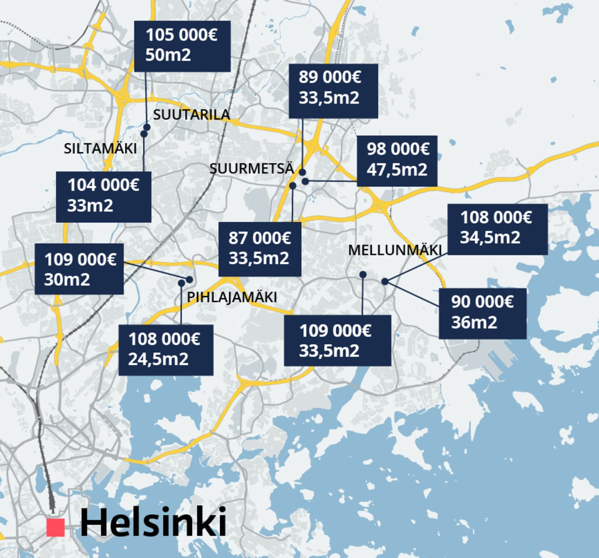 Here are the cheapest apartments in Helsinki | News | Yle Uutiset