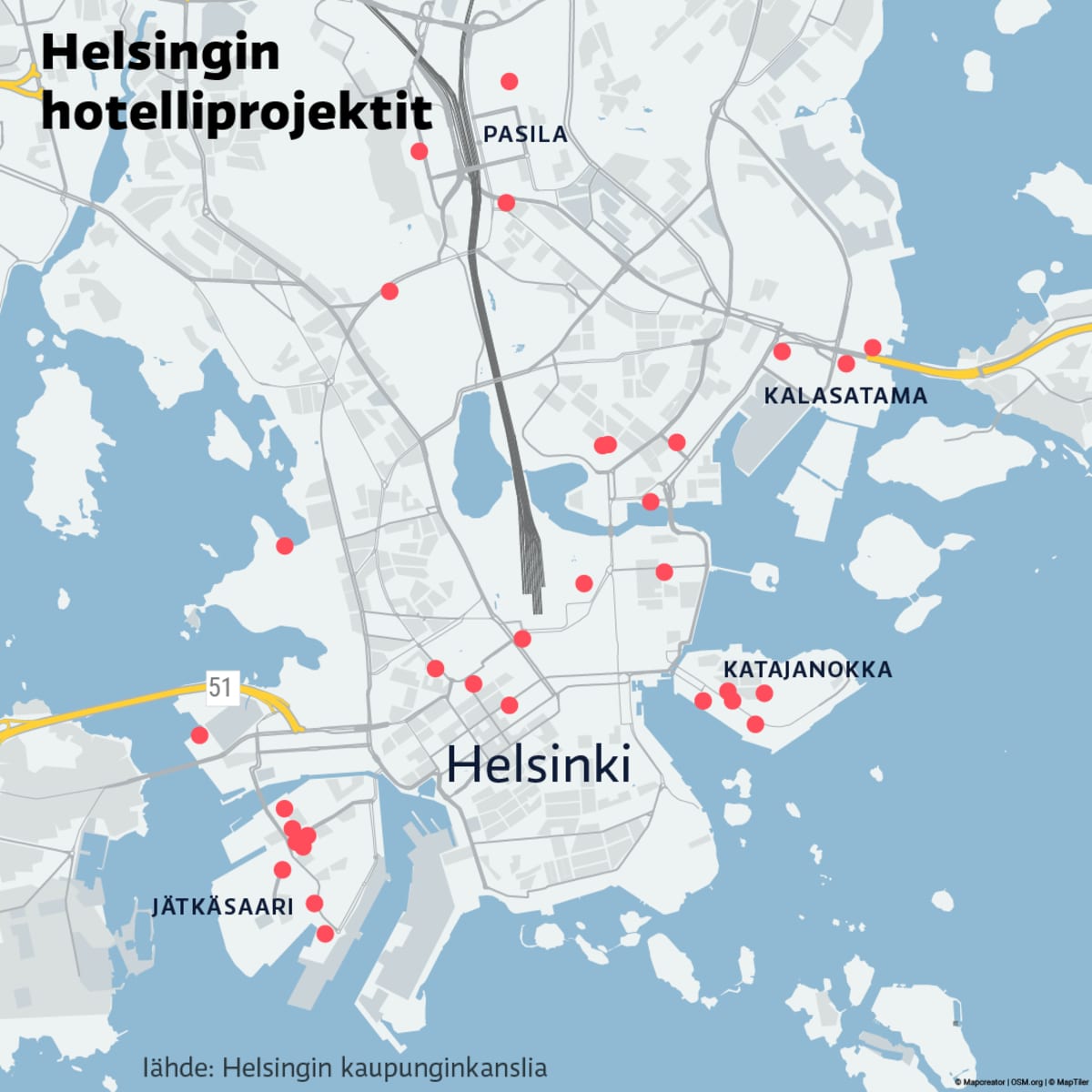 Helsinkiin on suunniteltu ennätysmäärä hotelleja, ja Jätkäsaaren  pilvenpiirtäjä on yksi niistä – tutkija: 