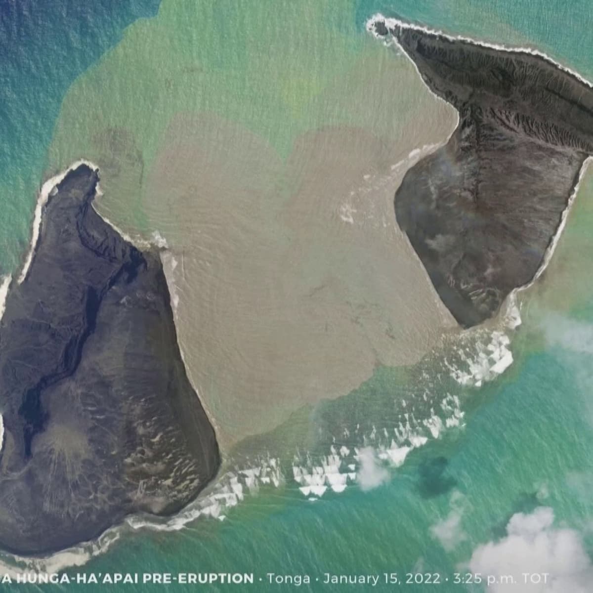 Näin Tongan tulivuoren purkauksen tuho näkyy satelliittikuvissa