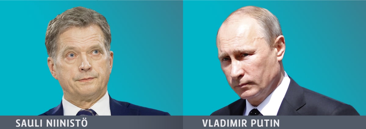 Niinistö ja Putin kuvakollaasissa. 