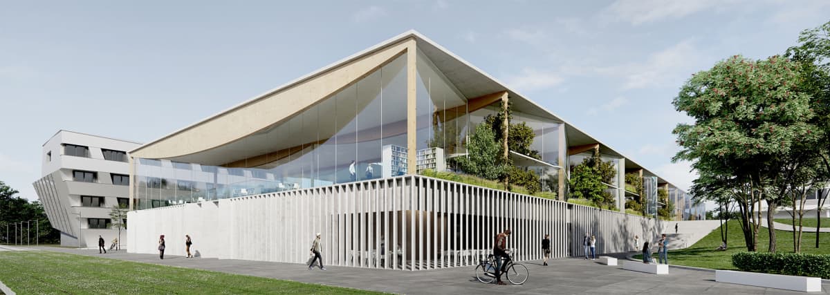 ALA-arkkitehdit suunnitteli Lyonin Lumière-yliopistolle uuden oppimiskeskuksen. Siinä on myös kirjasto.  Rakennustöiden on määrä alkaa vielä tänä vuonna.