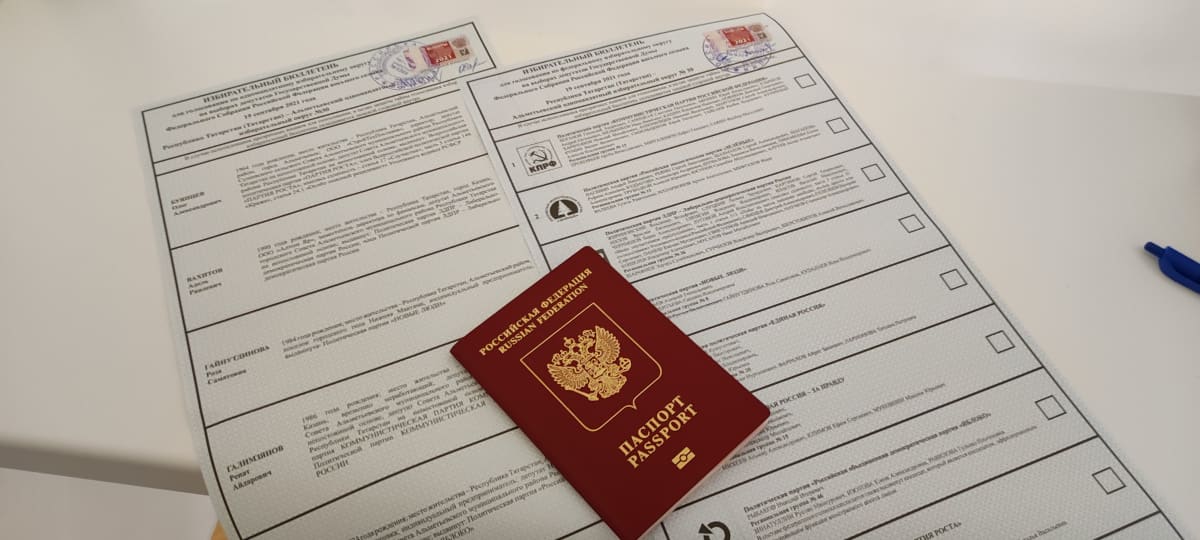 duuman vaalit äänestyslipuke venäjän passi