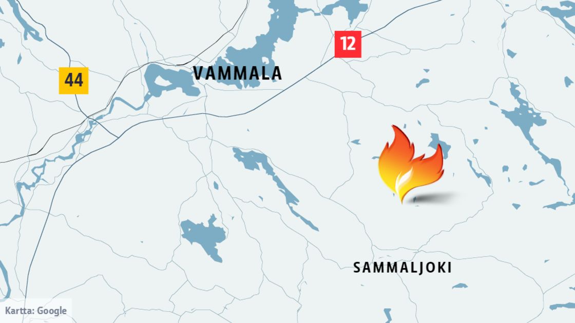 sammaljoki kartta Sastamalassa paloi puoli hehtaaria maastoa | Yle Uutiset | yle.fi