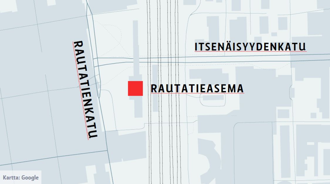 tampere rautatieasema kartta Mies Horjahti Kaiteelta Rautatienkadulla Loukkaantui Vakavasti Yle Uutiset Yle Fi tampere rautatieasema kartta