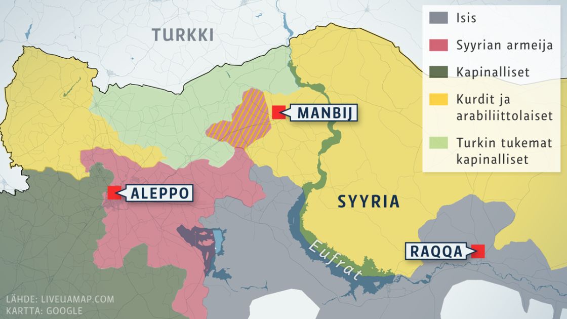 Usa Lisannyt Joukkojaan Syyrian Manbijissa Ja Valmistautuu Hyokkaamaan Raqqaan Yle Uutiset Yle Fi