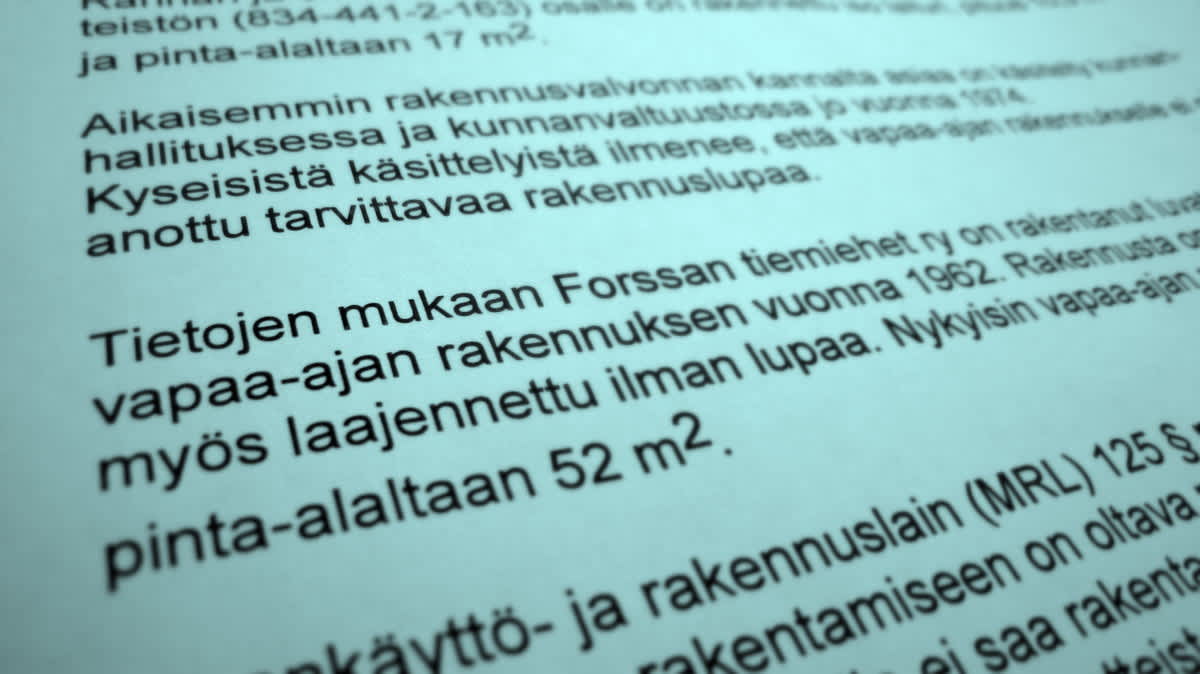 Näin voi käydä muuallakin kuin Hämeessä: 50 vuotta mökin rakentamisesta -  nyt lupaprosessi käyntiin | Yle Uutiset