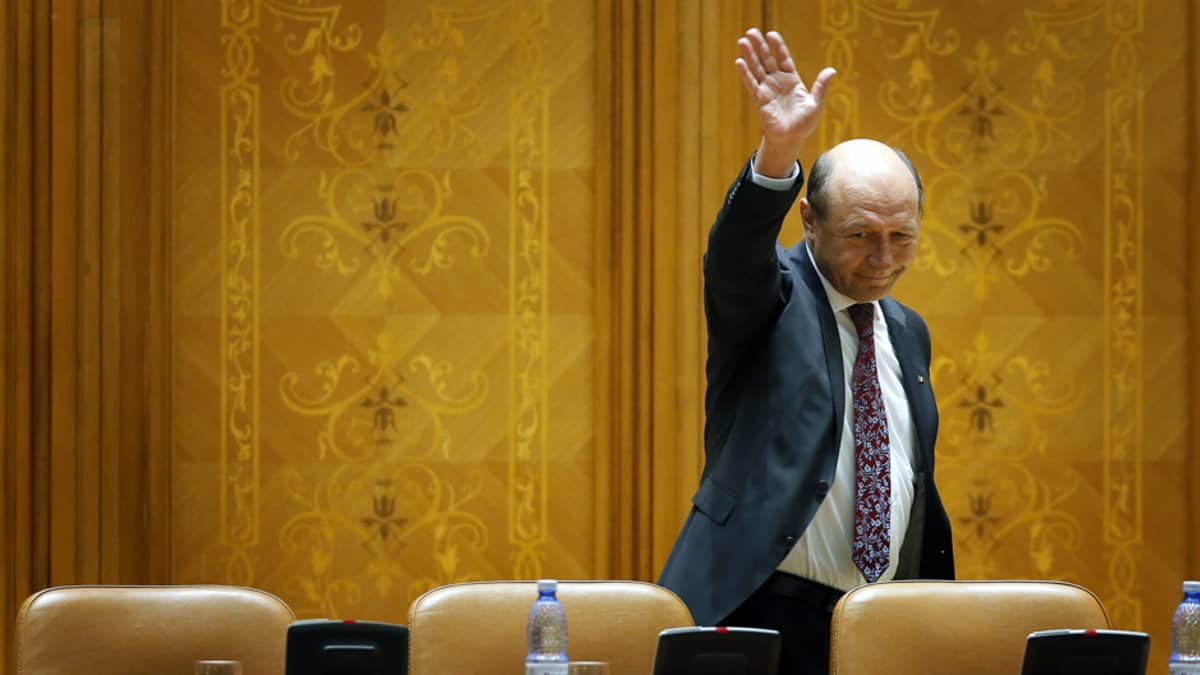 Traian Basescu 6. heinäkuuta Bukarestissa, Romaniassa