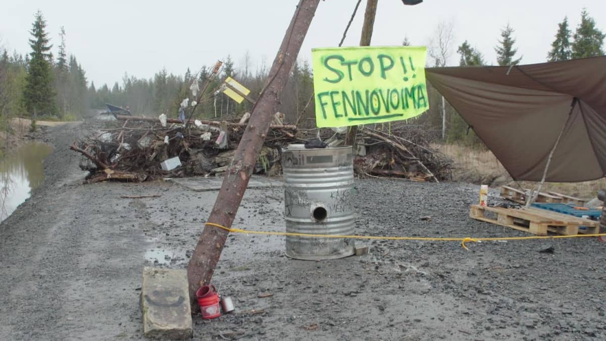Stop Fennovoima -leiri Pyhäjoella.