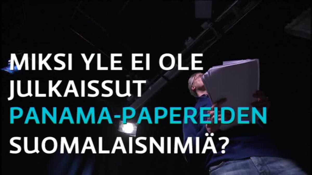 Uutisvideot: Miksi Panama-papereiden satoja suomalaisnimiä ei ole julkaistu? MOT:n tuottaja vastaa