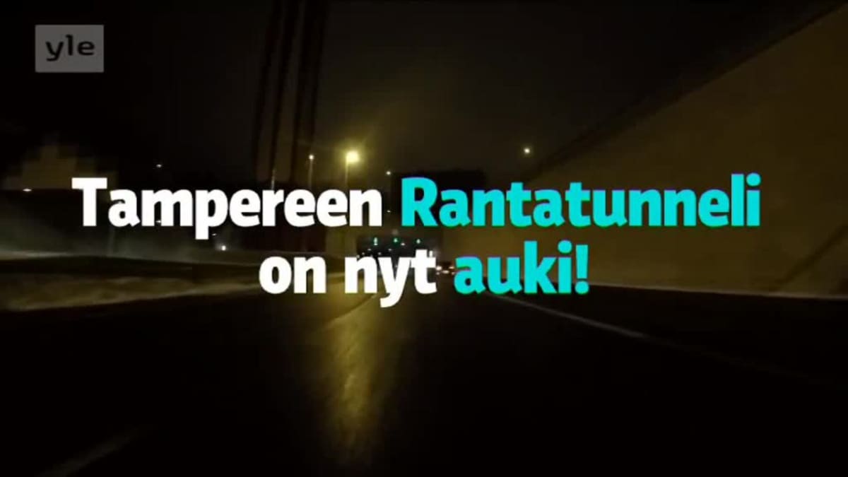 Yle Uutiset Pirkanmaa: Suomen pisin maantietunneli avattiin Tampereella