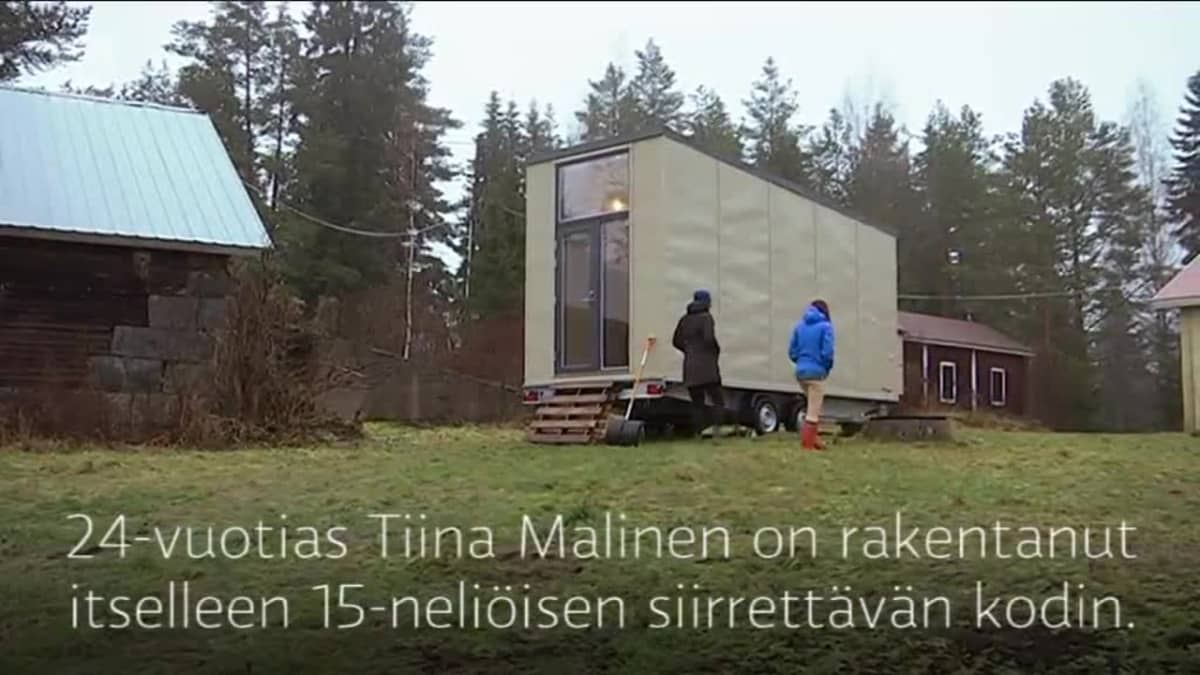 Tiina Malinen, 24, rakensi kodin trailerin päälle – 
