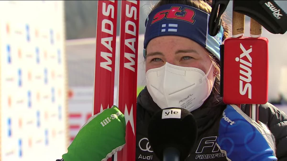 Krista Pärmäkoski kommentoi hiihtoaan täristen 30 kilometrin kisan jälkeen