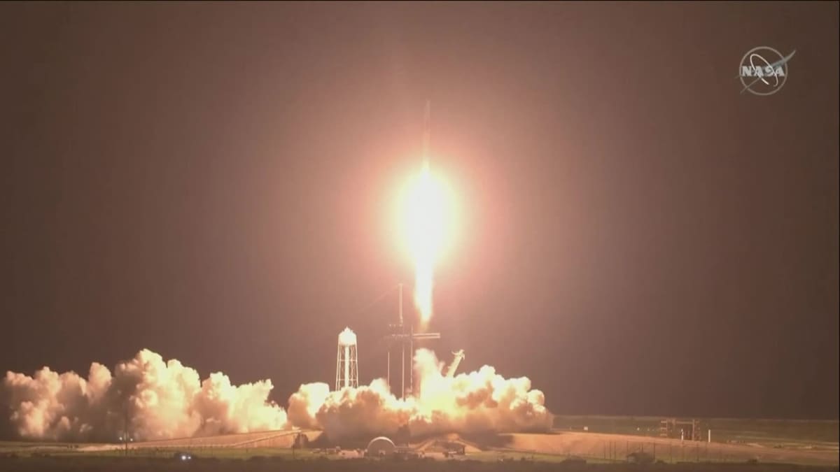 Miehistö ammuttiin kohti avaruusasemaa SpaceX:n raketilla.