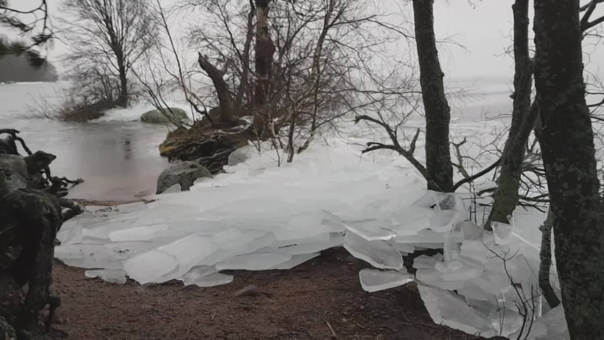 Helisevä jäälauttojen maihinnousu kruunasi Teija Kirkkalan reippailun Pyhäjärven rannalla: "Kuin luontoäiti olisi pessyt astioitaan"