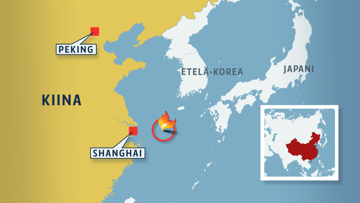 Säiliöalus ja rahtilaiva törmäsivät Itä-Kiinan merellä – tulipalossa katosi  kymmeniä | Yle Uutiset