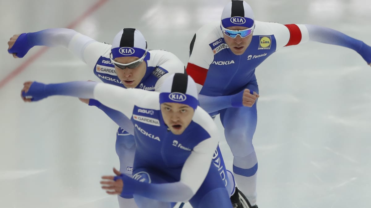 Suomi pikaluistelu team sprint EM 2018