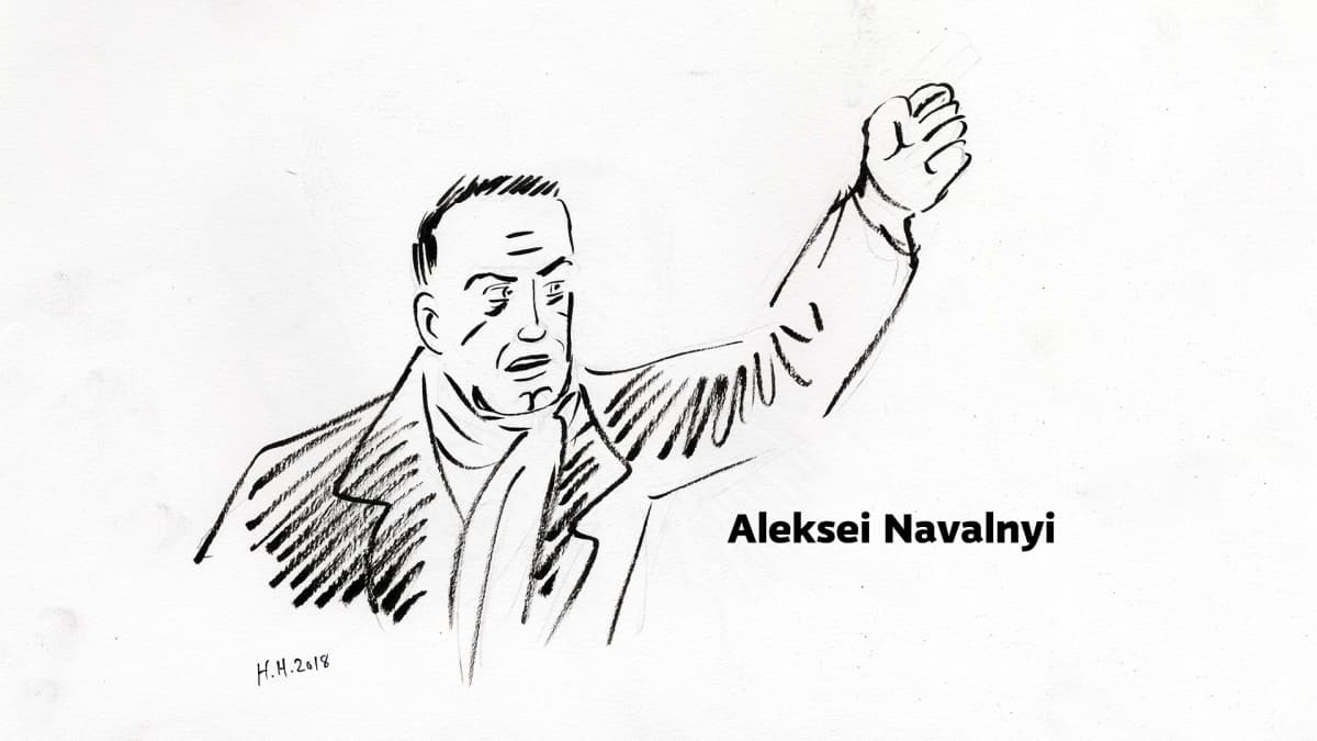Piirros Aleksei Navalnyista