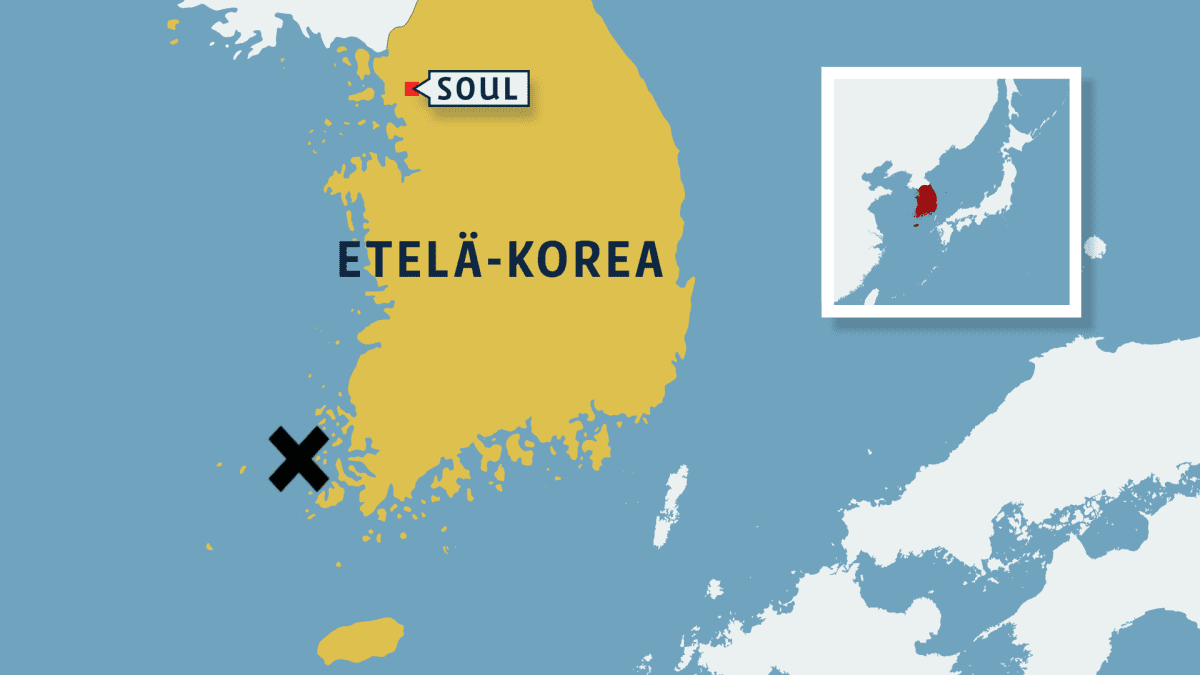 Lautta törmäsi kiveen Etelä-Koreassa – kaikki onnistuttiin pelastamaan |  Yle Uutiset